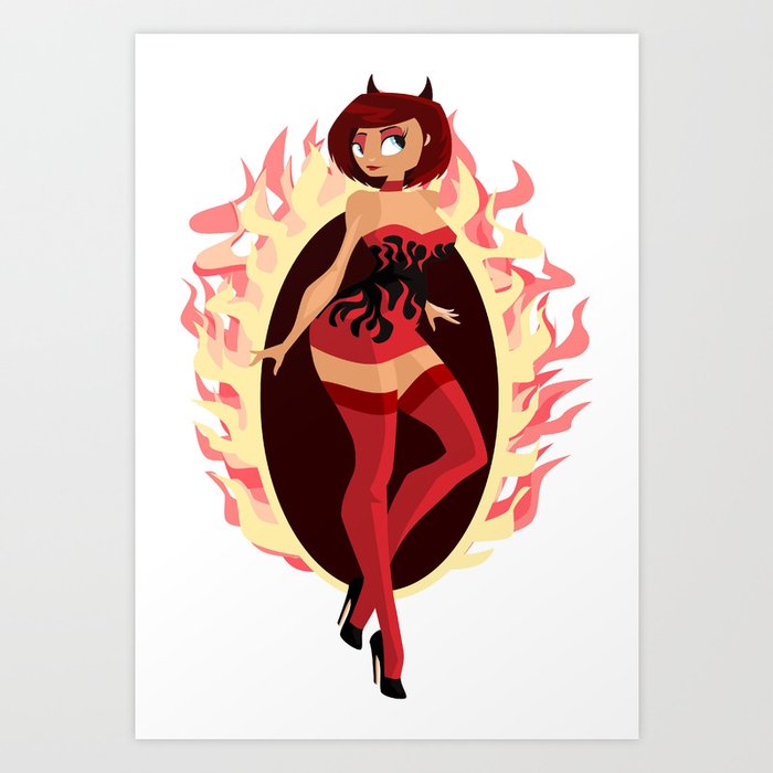 Sexy devil Art Print
