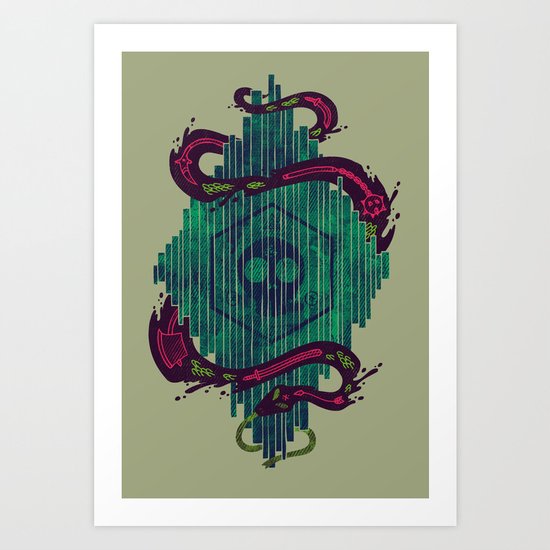 Death Crystal Art Print