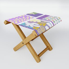 Assemble patchwork composition 9 Folding Stool