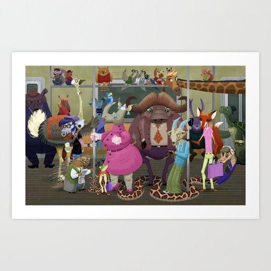 MTA Zoo Art Print