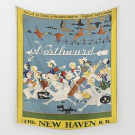 Vintage poster - New Haven Railroad Wall Tapestry