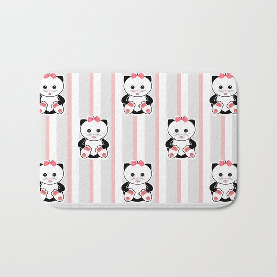 Little kittens. The pattern for children. Bath Mat
