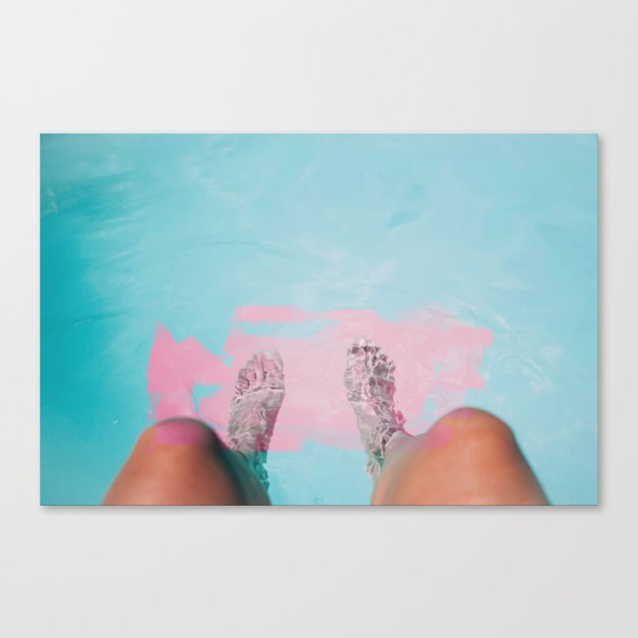 Both Feet In #society6 #buyart Canvas Print