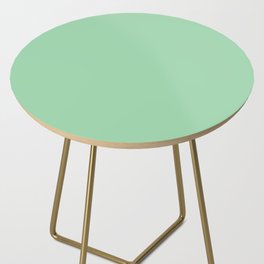 PASTEL VERDE COLOR. Soft Green Solid Color  Side Table