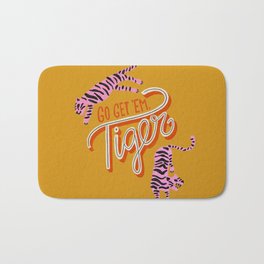 Go Get 'Em Tiger – Yellow Palette Bath Mat