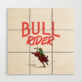Bull Riding Bucking Bulls Rodeo Mechanical Cowboy Wood Wall Art