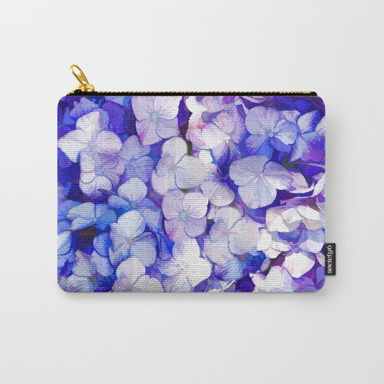 Watercolor Hydrangea Carry-All Pouch