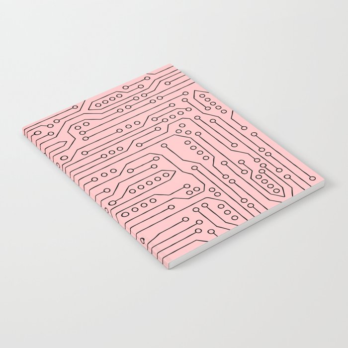 electronics Dark Pink Notebook