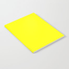 Bright Fluorescent Yellow Neon Notebook