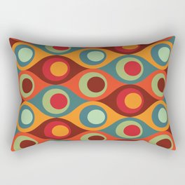 Peacock Abstraction Pattern Rectangular Pillow