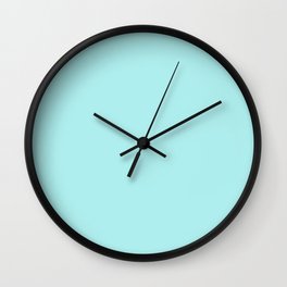 Turquoise Solid Wall Clock