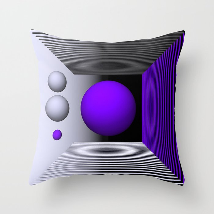 3D-geometry -3- Throw Pillow