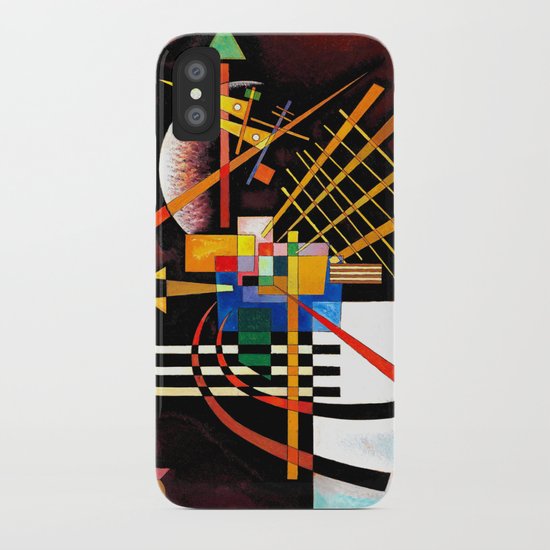 Wassily Kandinsky Above And Left Abstract Art Iphone Case By