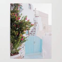 Dreamy Santorini Oia #1 #wall #art #society6 Poster