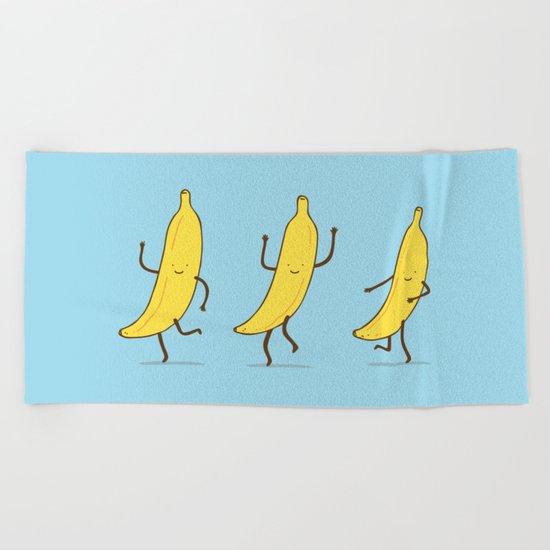 Banana shake Beach Towel