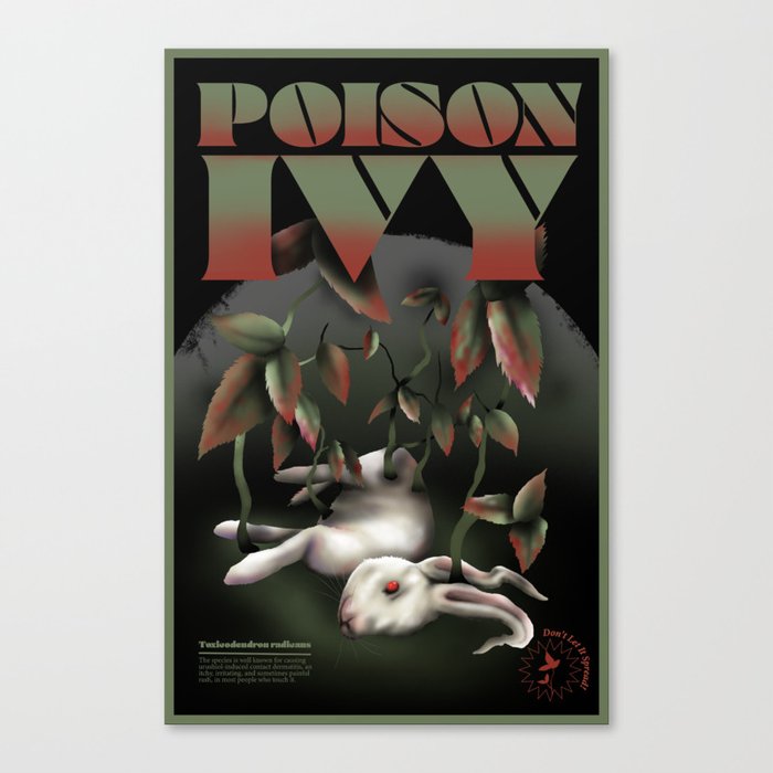 Plant Poster - Poison Ivy Canvas Print