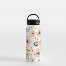 Peace flowers Water Bottle