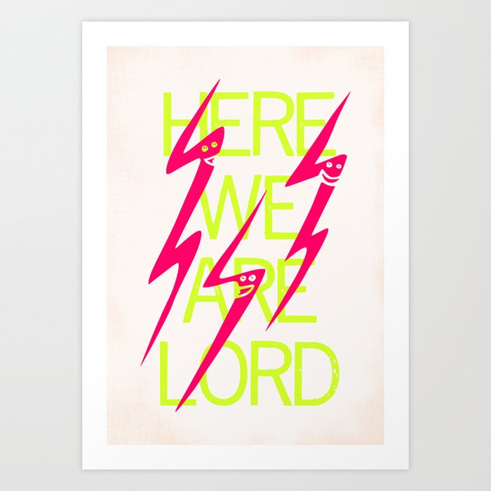 Lightning Speaks Art Print