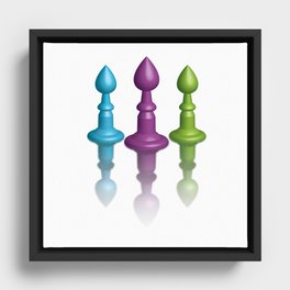 life is like chess Framed Canvas