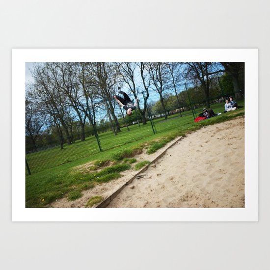 A teenager fell from the sky Art Print