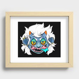 Erzaby the Blue Oni Recessed Framed Print