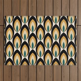 Seamless abstract geometric pattern. Illustration. Outdoor Rug