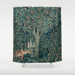 William Morris Greenery Tapestry Part 1 Shower Curtain