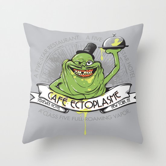 Café Ectoplasme Throw Pillow