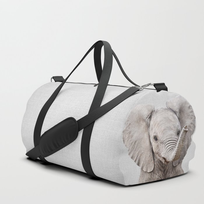 Baby Elephant Colorful Duffle Bag by Gal Design Society6