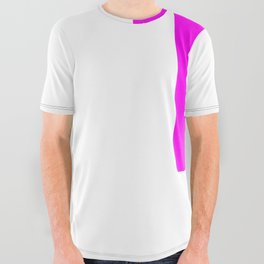 r (Magenta & White Letter) All Over Graphic Tee