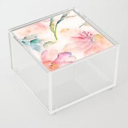 Vintage floral painting #1 Acrylic Box