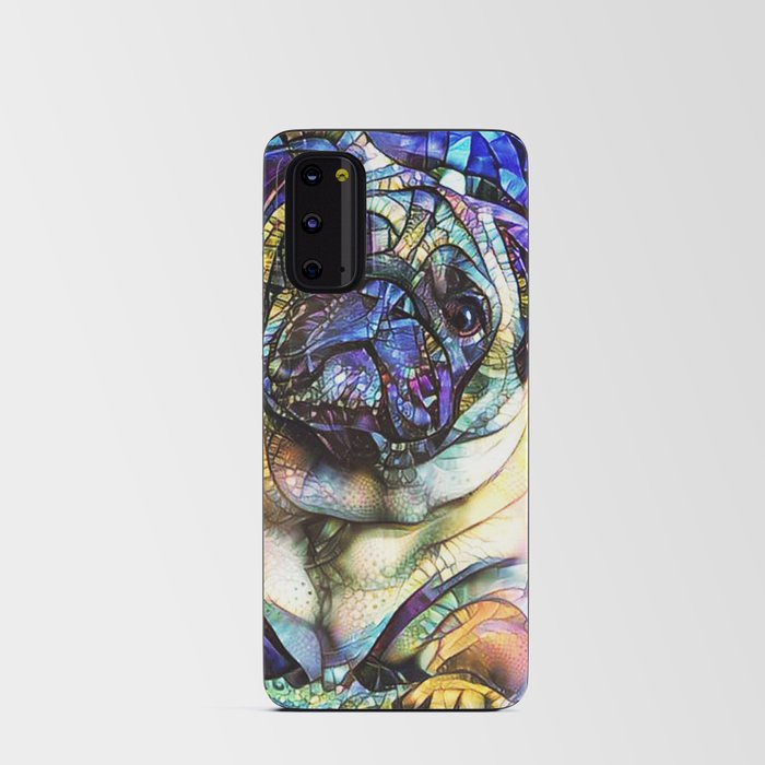 Pug Dog Glass Color PAINT Android Card Case