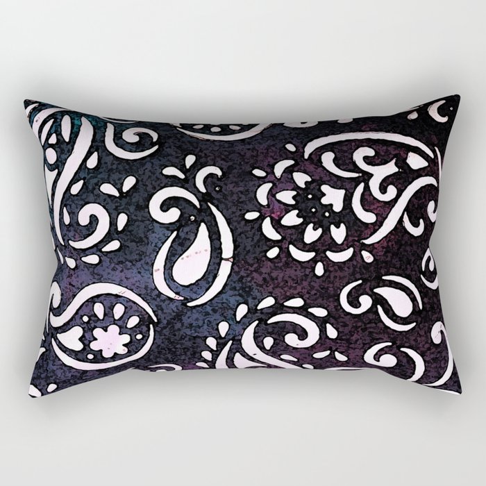 painted paisley Rectangular Pillow