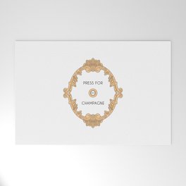 Press for champagne artwork Welcome Mat