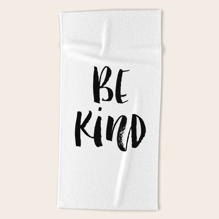 Be Kind watercolor modern black and white minimalist typography home