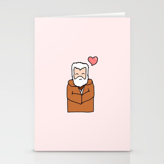Obi-Wan Valentine Stationery Cards