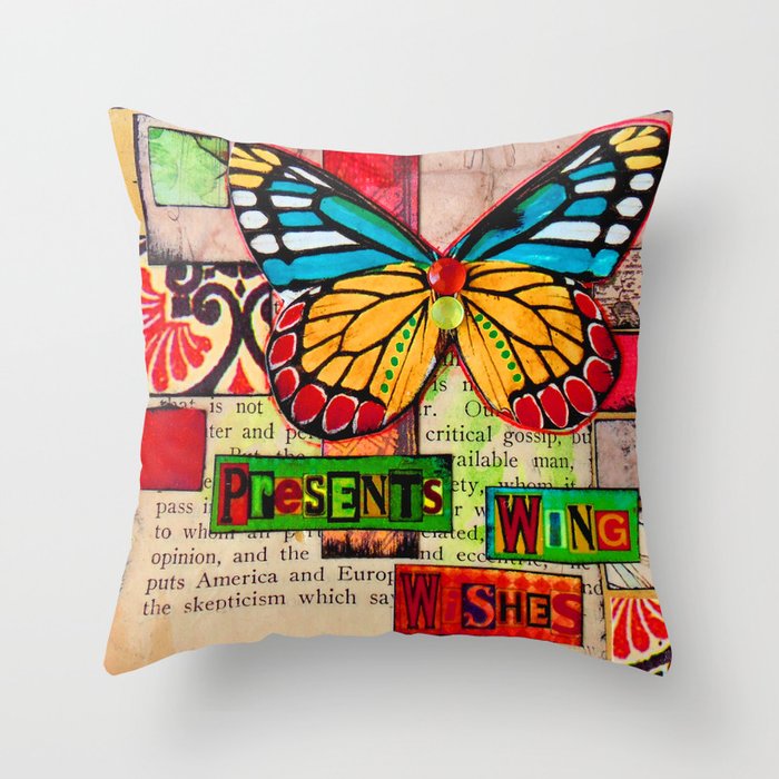 Wings & Wishes Throw Pillow