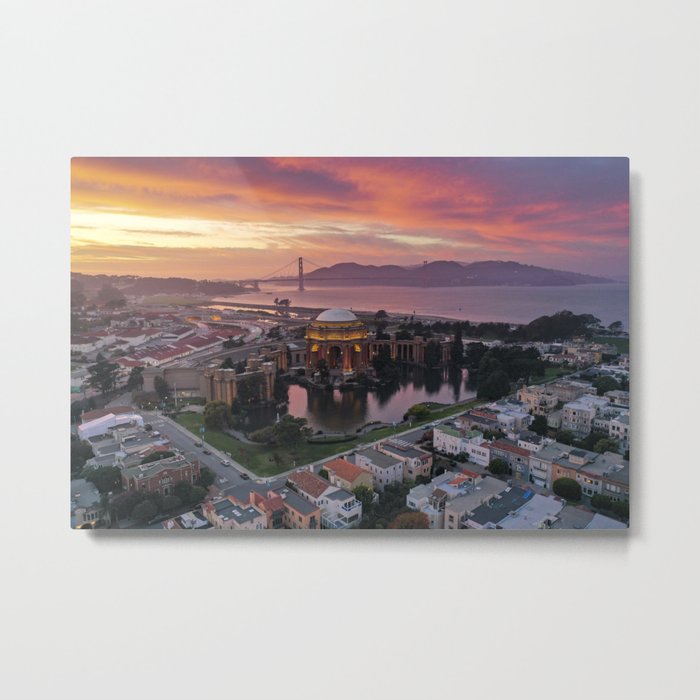 Sunset in Marina, San Francisco Metal Print