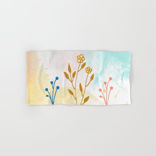 Acuarela flower Hand & Bath Towel