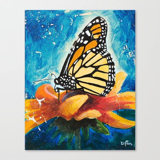 Butterfly - Discreet clarity - by LiliFlore Canvas Print