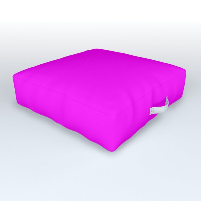 Monochrome purple 255-0-255 Outdoor Floor Cushion