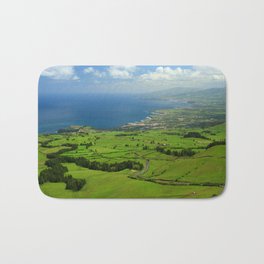 Sao Miguel, Azores Bath Mat | Atlanticislands, Scenic, Landscape, Photo, Coastal, Bythesea, Island, Fields, Outdoors, Coast 