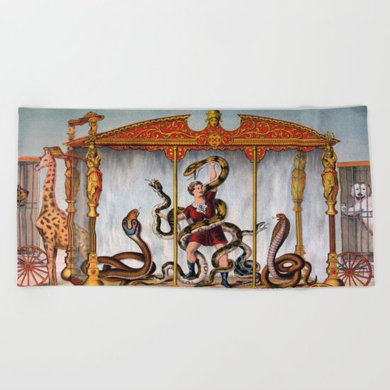 Snake 4 Beach Towel