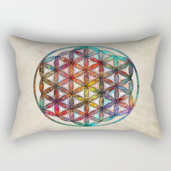 Flower of Life Rectangular Pillow