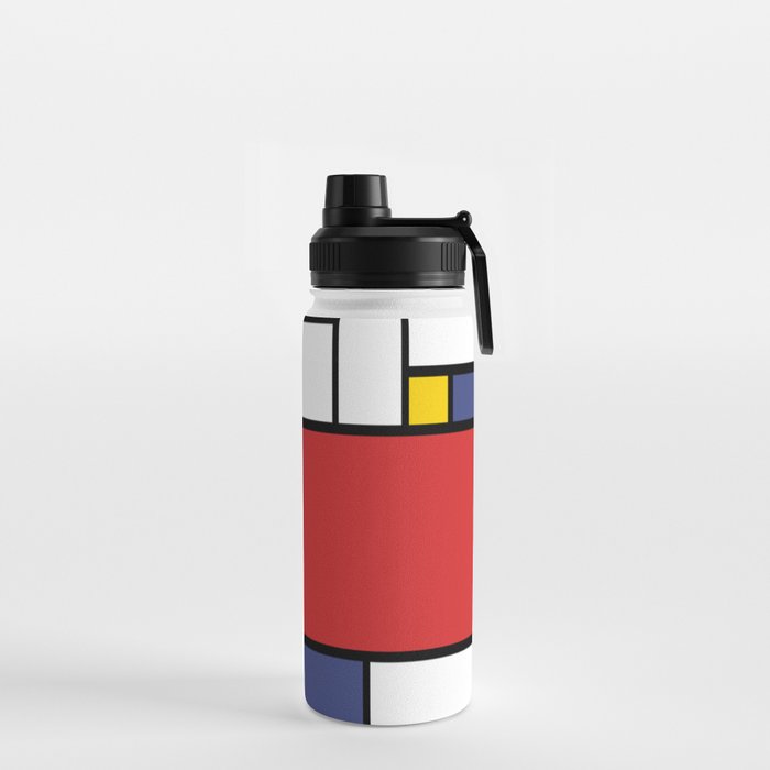 The fake Piet Mondrian Water Bottle by Artsy Harbour