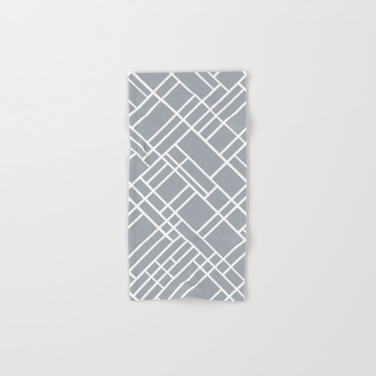 Map Outline Grey 45 Hand & Bath Towel