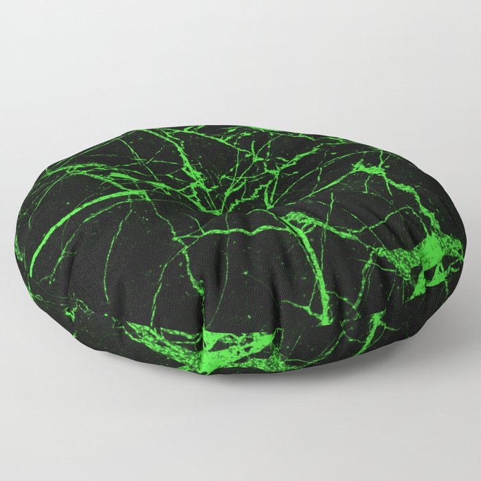 Green Marble - Green, textured, abstract pattern Floor Pillow