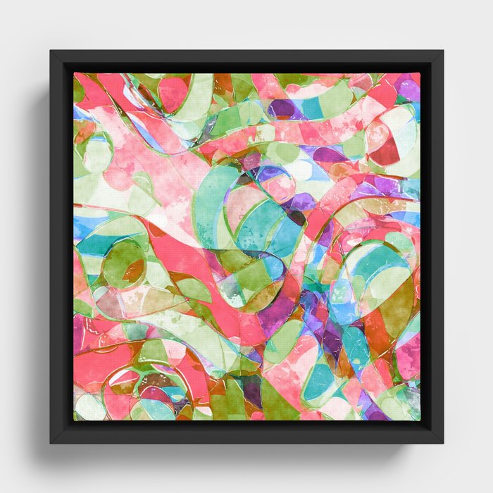 Bright Abstract 4 Framed Canvas