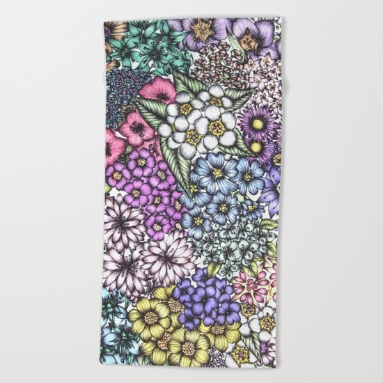 A Bevy of Blossoms Beach Towel