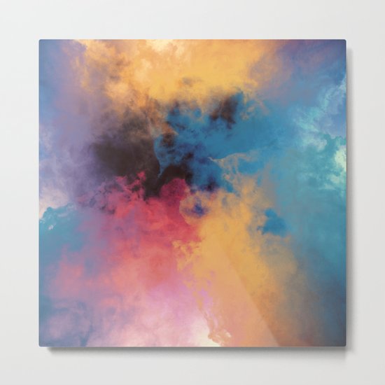 Golden Virus Metal Print